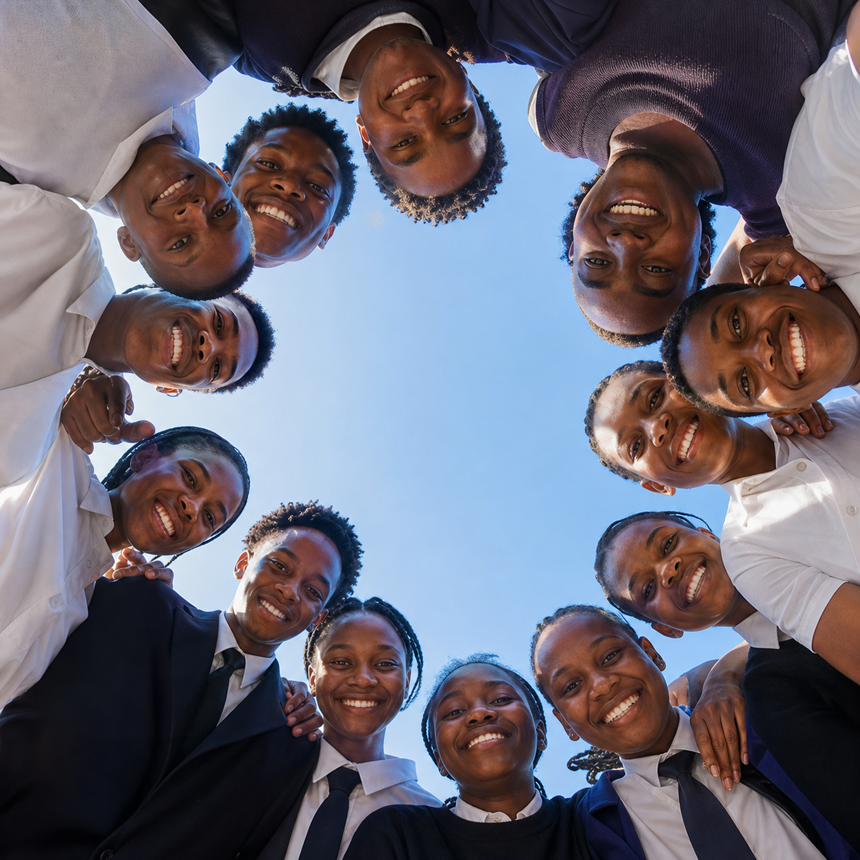 HYDA young people looking together toward the camera